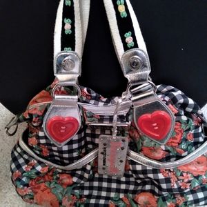 Betsey Johnson checkered purse